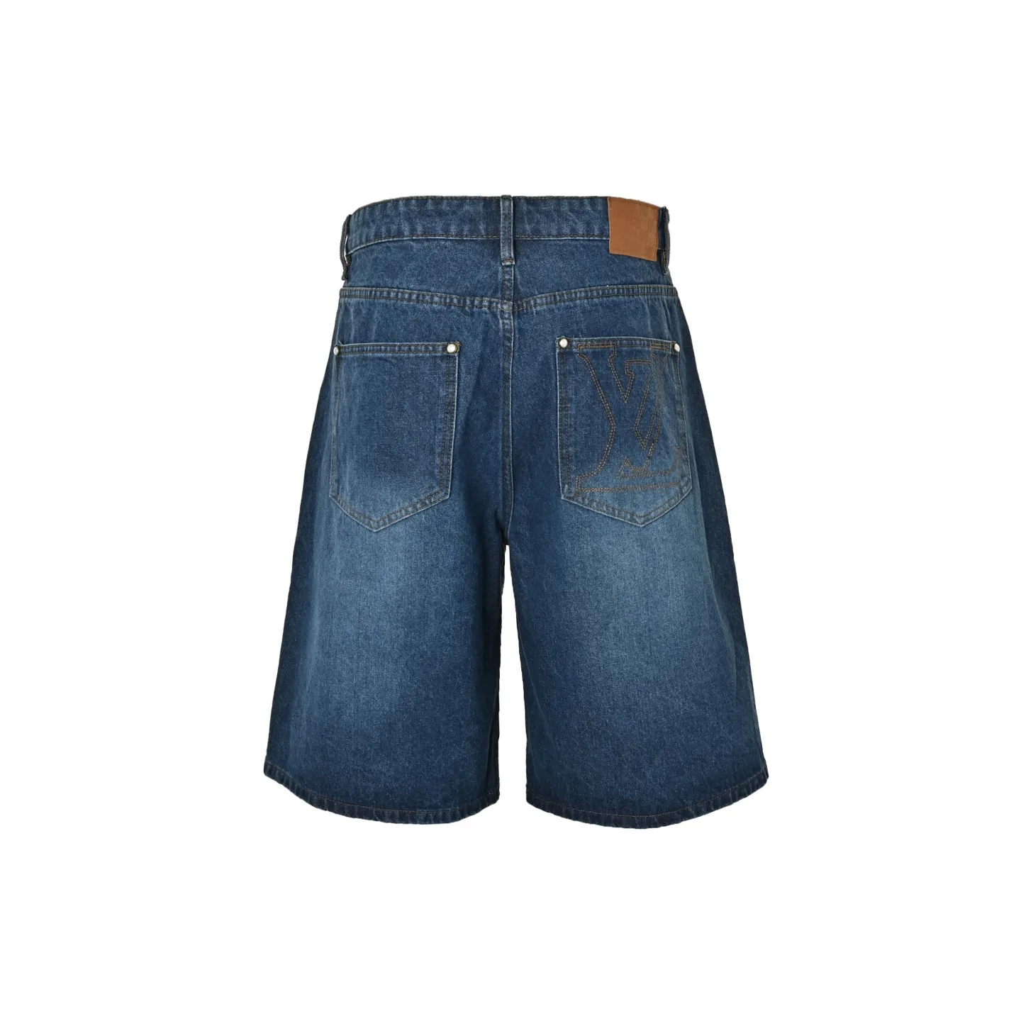 Louis Vuitton/Louis Vuitton denim shorts with embroidered logo on the back pocket